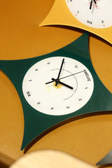 Pillow-Shaped Art Wall Clock, Dark, Frameless 3 mm Panel, Modern Decor