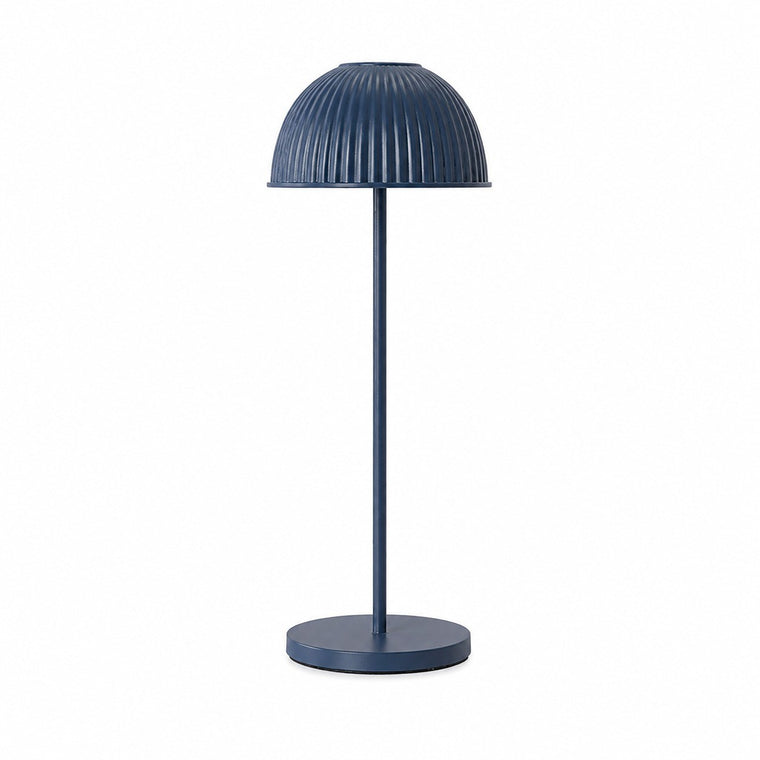 LED Rechargeable Table Lamp, Dimmable Bedside Night Light, Modern Decor for Bedroom Desk – Blue