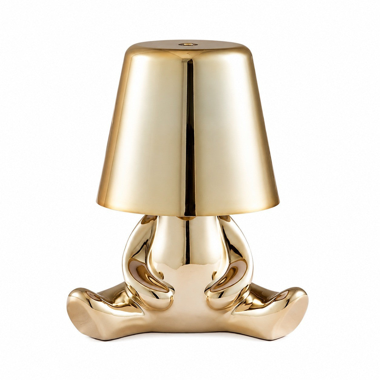 LED Thinker Golden Man Table Lamp, USB Charging, Bedside Desk Decor, Atmosphere Night Light – B gold