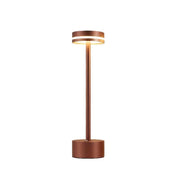 LED I-Shaped Table Lamp, USB Rechargeable Wireless, Touch Dimming, Retro Metal Decor