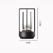 Retro Japanese LED Table Lamp, Dimmable USB Charging, Minimalist Metal Night Light for