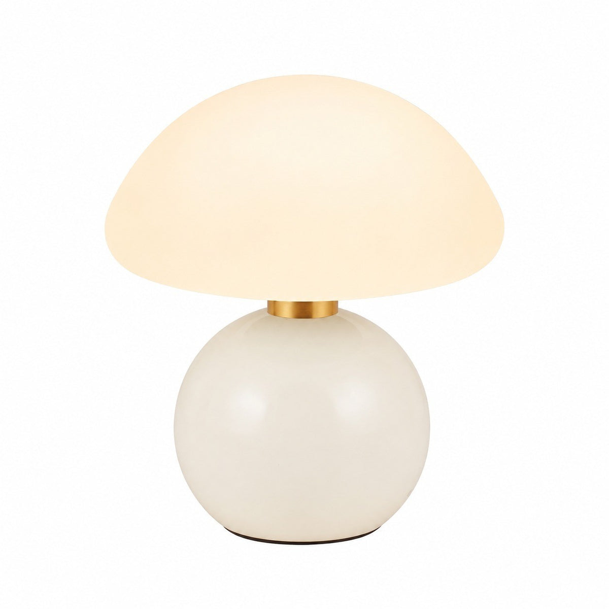 French Cream Style LED Table Lamp, Bedside Night Light, Scandinavian Romantic Decor, Touch – White