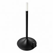LED Touch Table Lamp, USB Rechargeable, Wireless, Metal Modern Night Light – Black