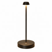 Wireless USB LED Desk Lamp, Dimmable Bedside Reading Light, Touch Control, Modern Metal – Black