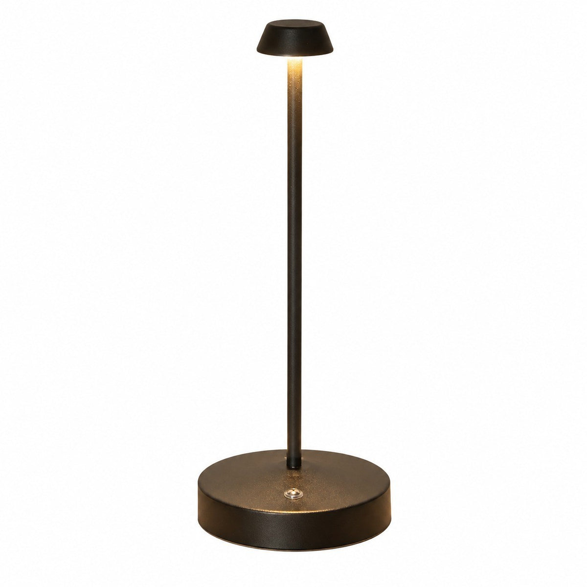 Wireless USB LED Desk Lamp, Dimmable Bedside Reading Light, Touch Control, Modern Metal – Black