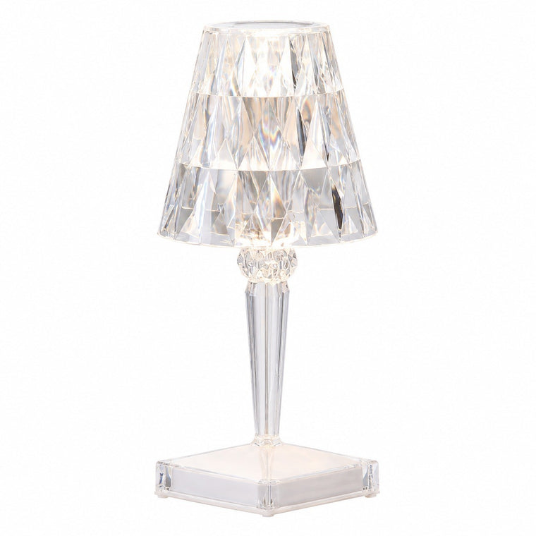 Diamond Crystal Touch Table Lamp, Dimmable Night Light, RGB Color Changing, Bedroom Decor – Diamond lamp three colors + stepless dimming
