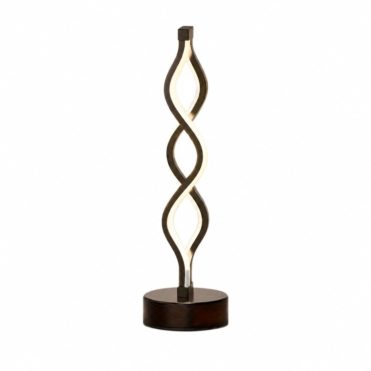 Seaweed Table Lamp, Adjustable LED Night Light, Metal Shade, Creative Bar Atmosphere – Seaweed table lamp black-2 pack
