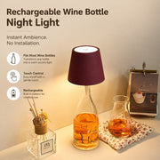 Rechargeable Wine Bottle Night Light, Decorative Ambient Light for Dining Table