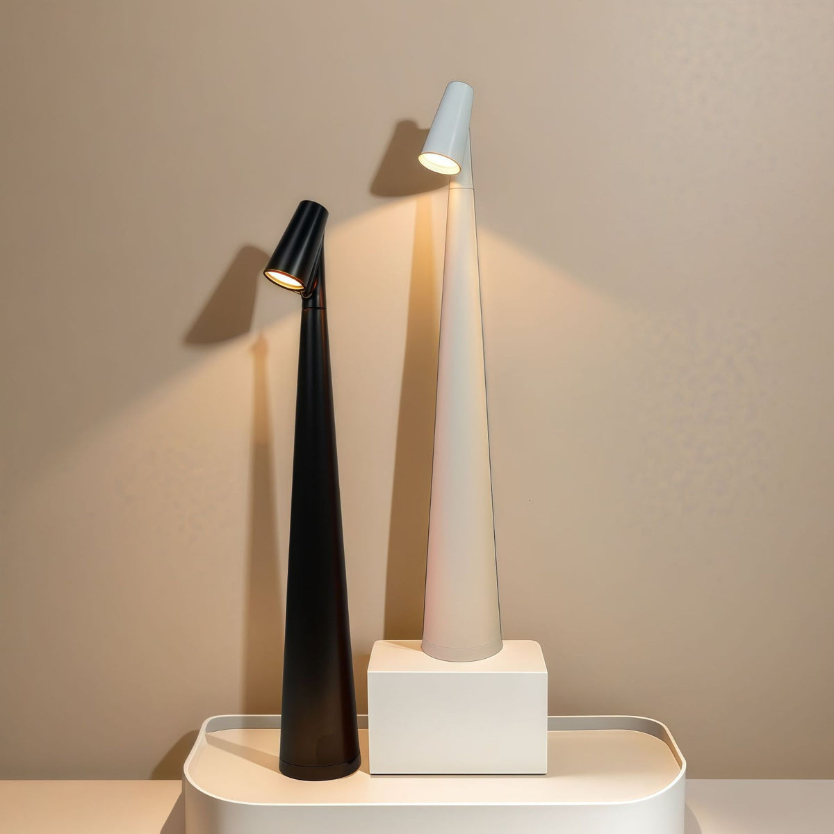 Modern Minimalist Tall Table Lamp, Touch Night Light, Bedroom Bar Atmosphere