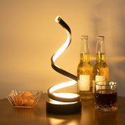 Modern Spiral Desk Lamp, Adjustable LED USB Powered, Light Luxury, EU CE Certified Table