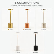 Rechargeable LED I-Shaped Table Lamp, Touch Night Light, Eye-Protecting Ambient Light, Bar