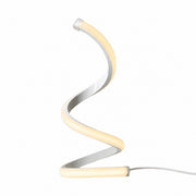 Modern Spiral Desk Lamp, Adjustable LED USB Powered, Light Luxury, EU CE Certified Table – Baseless white