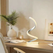 Modern Spiral Desk Lamp, Adjustable LED USB Powered, Light Luxury, EU CE Certified Table
