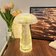 USB Rechargeable Crystal Table Lamp, Dimmable Color-Changing Night Light, Eye-Protection