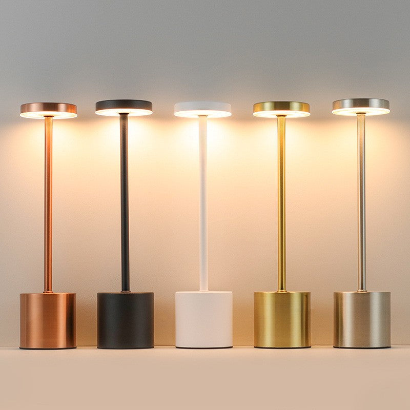 Rechargeable LED I-Shaped Table Lamp, Touch Night Light, Eye-Protecting Ambient Light, Bar