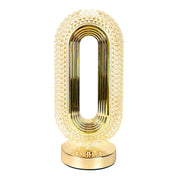 Crystal Table Lamp for Bedroom, Touch Night Light with Adjustable Brightness, Modern LED