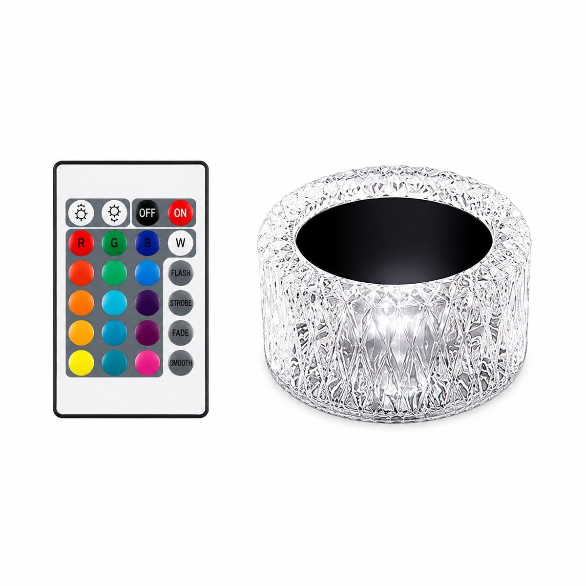 Crystal Bird's Nest Table Lamp, 3 Colors, LED Night Light, Touch Switch, Modern Bedroom – Bird's nest table lamp 16 colors