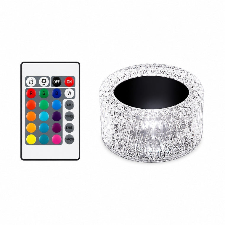 Crystal Bird's Nest Table Lamp, 3 Colors, LED Night Light, Touch Switch, Modern Bedroom – Bird's nest table lamp 16 colors