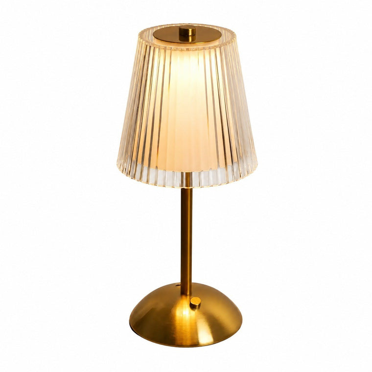 Crystal Pumpkin Night Light, Touch Lamp with Charging, Modern Minimalist Bedside Table – Double line table lamp