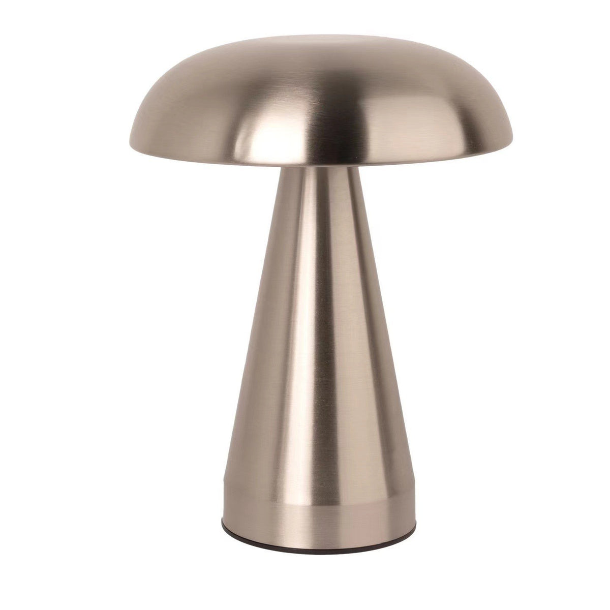 Metal Mushroom Table Lamp, USB Rechargeable Night Light, Touch Dimming, Eye-Protection, for