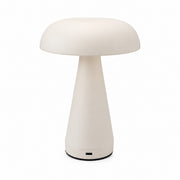 Metal Mushroom Table Lamp, USB Rechargeable Night Light, Touch Dimming, Eye-Protection, for – Mushroom style-white
