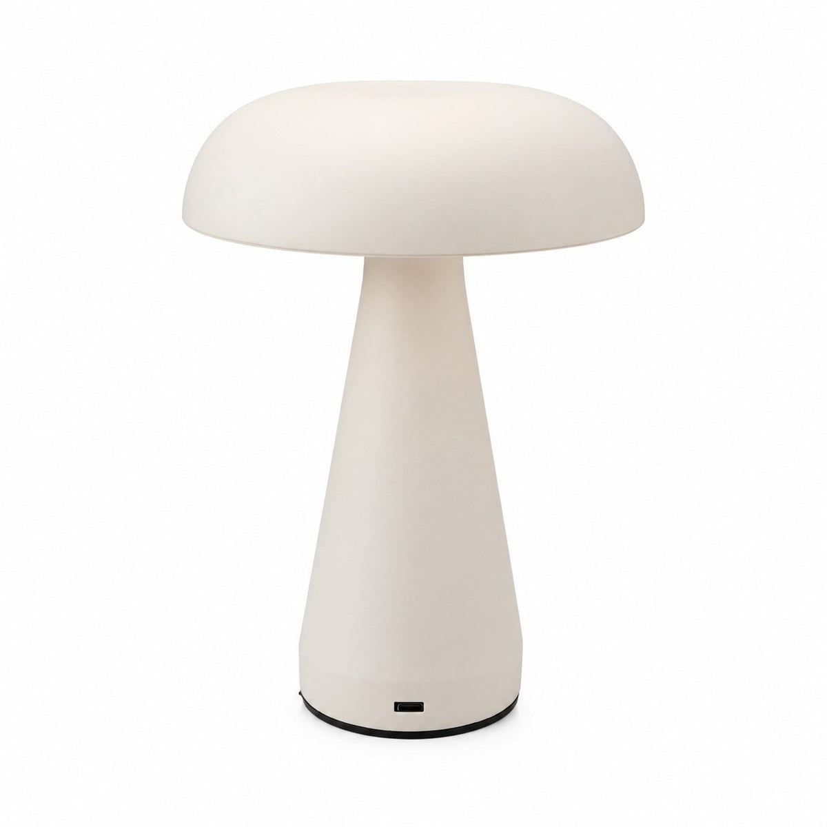 Metal Mushroom Table Lamp, USB Rechargeable Night Light, Touch Dimming, Eye-Protection, for – Mushroom style-white