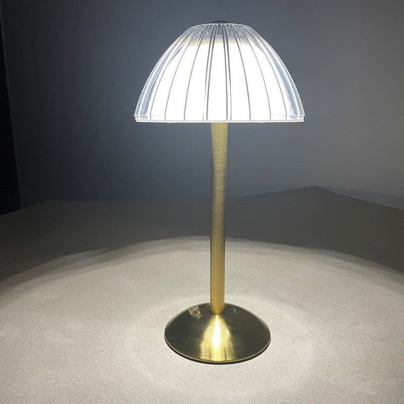 Crystal Pumpkin Night Light, Touch Lamp with Charging, Modern Minimalist Bedside Table