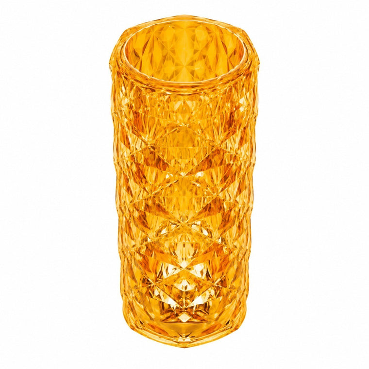 Rose Crystal Table Lamp, 16-Color Rechargeable, Touch Control, Romantic Bedroom Night Light – Big rose 3 colors