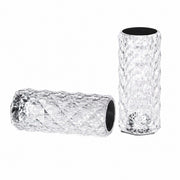 Rose Crystal Table Lamp, 16-Color Rechargeable, Touch Control, Romantic Bedroom Night Light – Small rose 3 colors