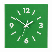 Klein Square Tabletop Clock, Frameless 3 mm Panel, Modern Minimalist Desk Decor Wall Clock – Scheele Green