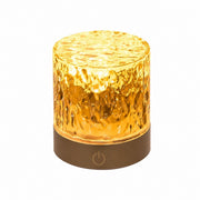 Water Ripple Night Light, Bedside Table Lamp, Stepless Dimming, Ambient Mood Projection – Three-color dimming usb charging model