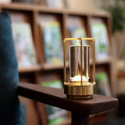 Rechargeable LED Night Light, Touch Aluminum Table Lamp, USB, Bedside Camping Decor