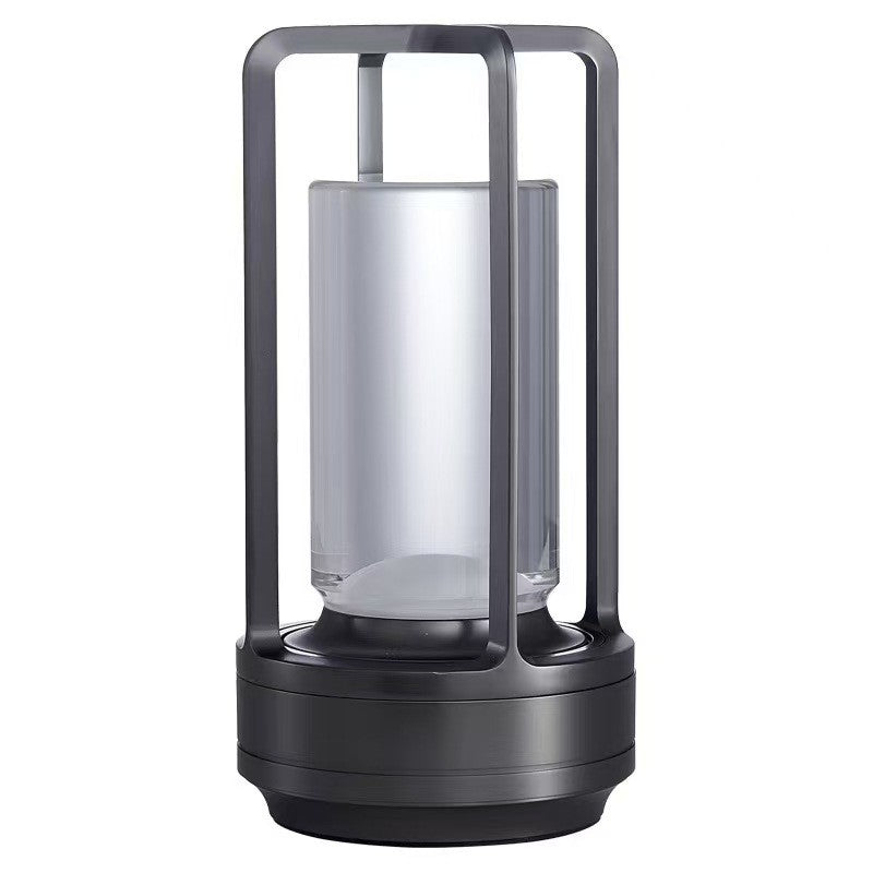 Rechargeable LED Night Light, Touch Aluminum Table Lamp, USB, Bedside Camping Decor