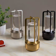Rechargeable LED Night Light, Touch Aluminum Table Lamp, USB, Bedside Camping Decor