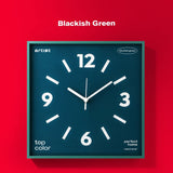 China Aluminum Frame Silent Wall Clock, Modern Dopamine Art, Battery Powered
