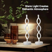 Seaweed Table Lamp, Adjustable LED Night Light, Metal Shade, Creative Bar Atmosphere