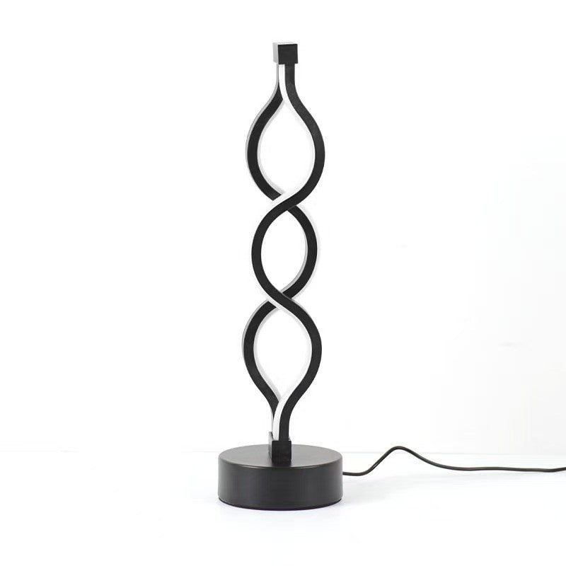 Seaweed Table Lamp, Adjustable LED Night Light, Metal Shade, Creative Bar Atmosphere