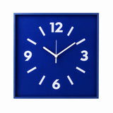 China Aluminum Frame Silent Wall Clock, Modern Dopamine Art, Battery Powered – Klein Blue / Extra Large, 40 x 40 cm