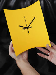 Modern Time Box Art Wall Clock, Frameless 3 mm Panel, Living Room