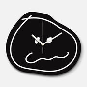 Mischief Maker Art Wall Clock, Frameless 3 mm Panel, Cartoon Decor for Living Room – Mischief Maker, Black