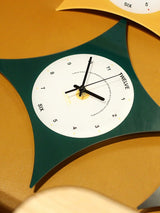 Pillow-Shaped Art Wall Clock, Dark, Frameless 3 mm Panel, Modern Decor