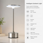 Iron Butterfly Touch Night Light, /, Battery Powered, Dimmable, Bedroom Decor Table Lamp