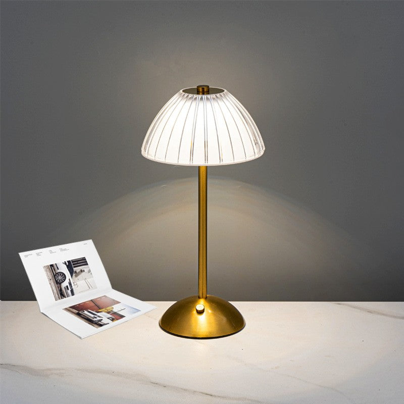 Mushroom Night Light LED Bedside Lamp, Touch Control, Acrylic, Ambient Decor for Bedroom