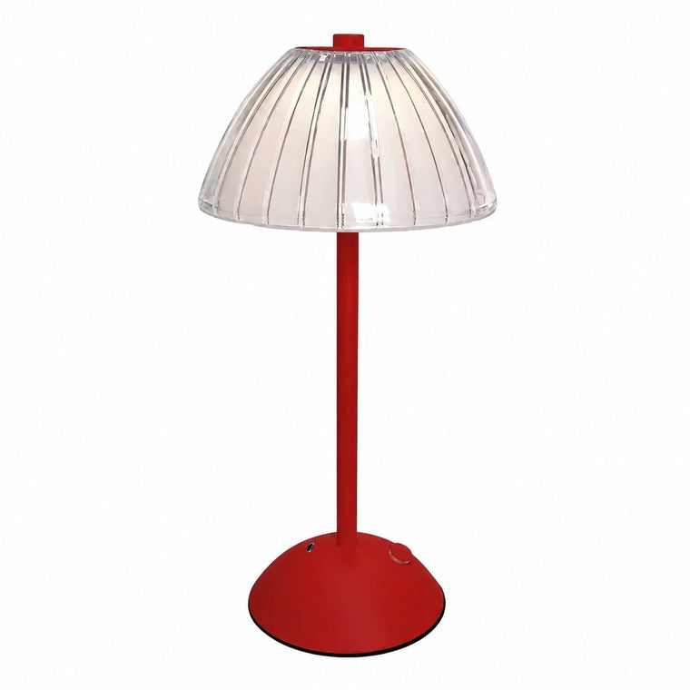 Mushroom Night Light LED Bedside Lamp, Touch Control, Acrylic, Ambient Decor for Bedroom – Red