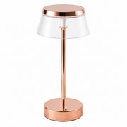 Rechargeable LED Night Light, Bar Table Lamp, Touch Switch, Battery Powered, Living Room – Rose gold