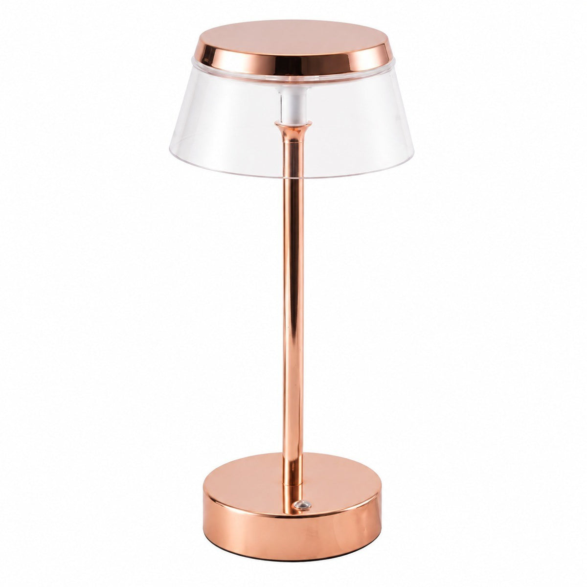 Rechargeable LED Night Light, Bar Table Lamp, Touch Switch, Battery Powered, Living Room – Rose gold