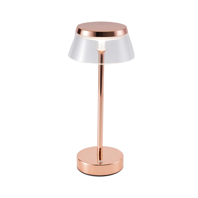 Rechargeable LED Night Light, Bar Table Lamp, Touch Switch, Battery Powered, Living Room