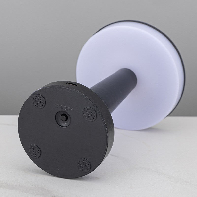 Iron Art Dumbbell Table Lamp, Rechargeable Night Light, Creative Decor for Coffee