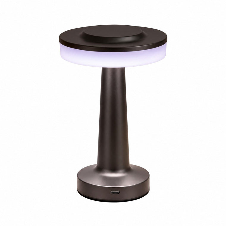 Iron Art Dumbbell Table Lamp, Rechargeable Night Light, Creative Decor for Coffee – Default Title