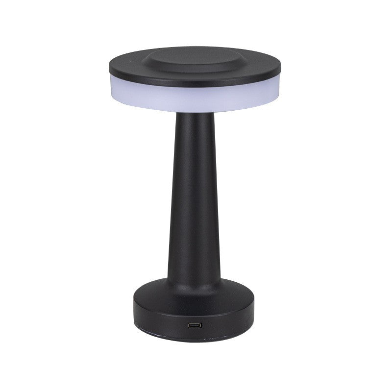 Iron Art Dumbbell Table Lamp, Rechargeable Night Light, Creative Decor for Coffee